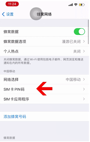 沙湖镇苹果14维修网分享如何给iPhone14的SIM卡设置密码 