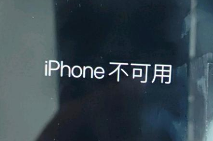 沙湖镇苹果服务网点分享锁屏界面显示“iPhone 不可用”如何解决 